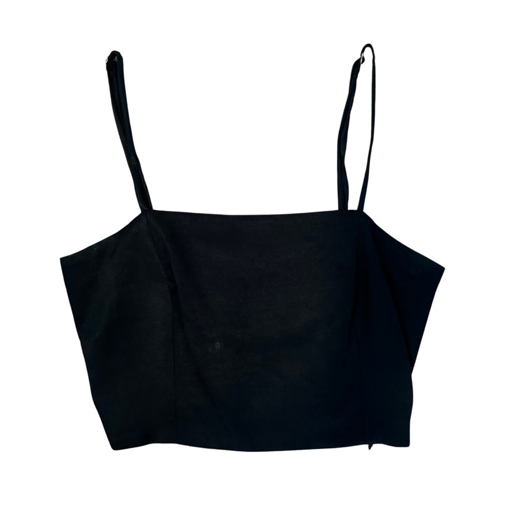 💰5/$20💵 SALE!!! Black Satin Zara Crop Top
